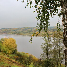 осень,река Ока