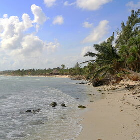 Карибский пляж в Мексике